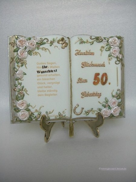 Wachsbuch  "Zum 50. Geburtstag"